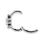 CoCr jewelled hinged belly clicker ring