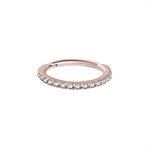 18k rose gold jewelled hinged segment ring