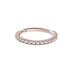 18k rose gold jewelled hinged segment ring