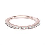 18k rose gold jewelled hinged segment ring