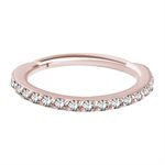 18k rose gold jewelled hinged segment ring