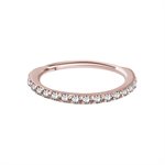 18k rose gold jewelled hinged segment ring