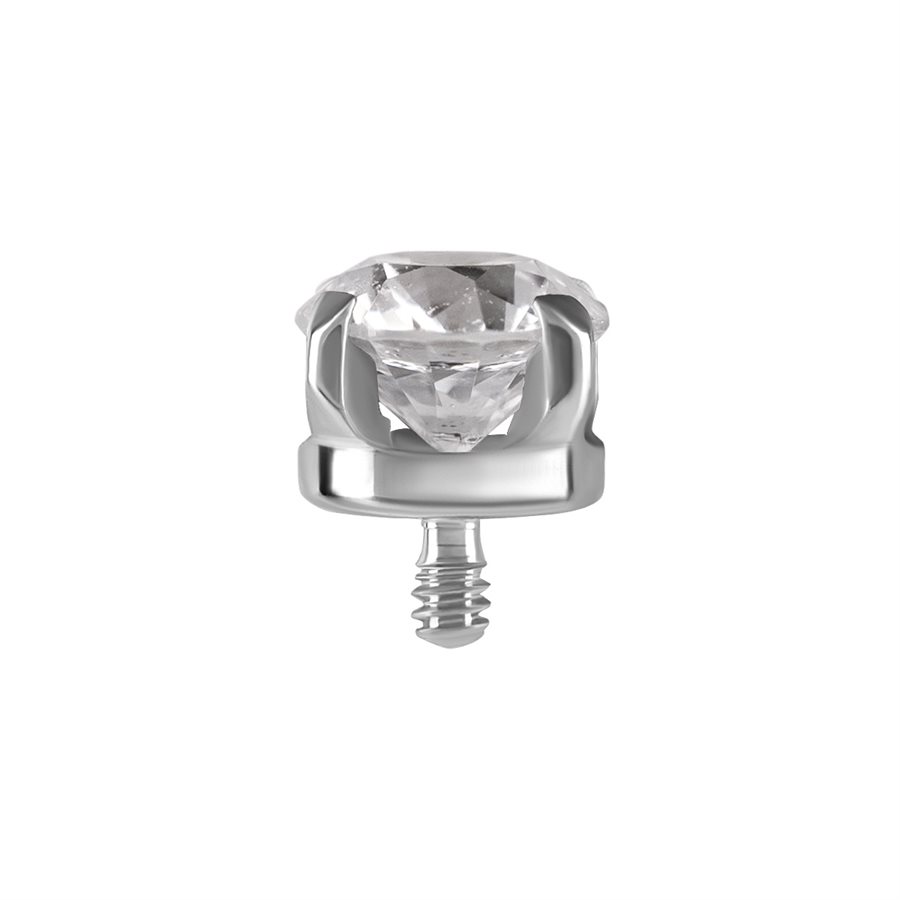 Titanium internal attachment with premium zirconia