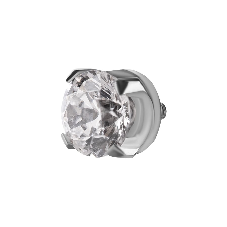 Titanium internal attachment with premium zirconia