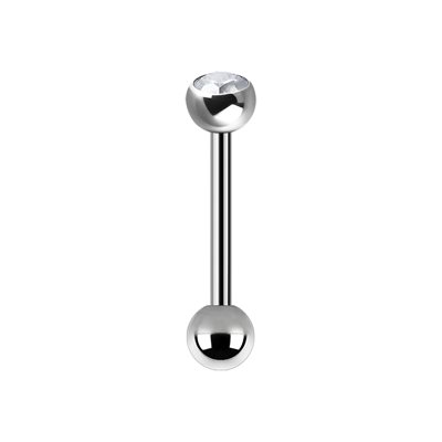 Titanium internal barbell with premium zirconia