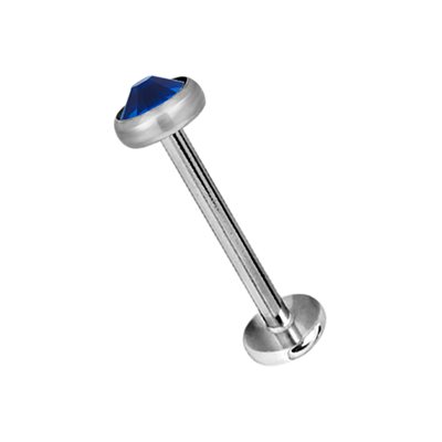 Titanium internal jewelled disc labret