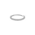 18k white gold jewelled hinged segment clicker